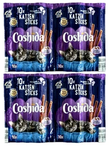 20x 5g Coshida Sticks Katzen Leckerlis 20 Knabberröllchen Lamm & Truthahn