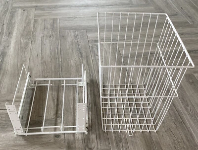 Rev-A-Shelf Pullout Wire Clothes Hamper Utility Basket & Base Mount Kit - Imagem 1 de 4