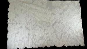 SEMI-MANUAL BED COVER. LACE AND PROFUSE EMBROIDERY BY HAND. SPAIN. XIX - XX CENT