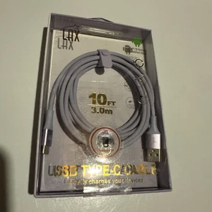 LAX usb-c to usb 10 Foot Cable With Clapse New In Box Purple Texture ASMR Sync - Photo 1 sur 8