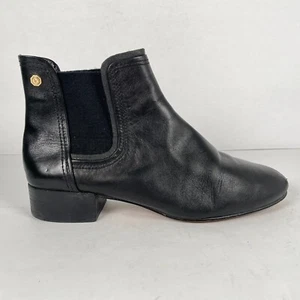 Stivali Louise et Cie Waldon Chelsea da donna taglia 9,5 M scarpe nere in pelle con strappo - Foto 1 di 10