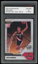 Kris Murray 2023 Panini Instant RPS First Look 1st Graded 10 NBA Rookie Card RC