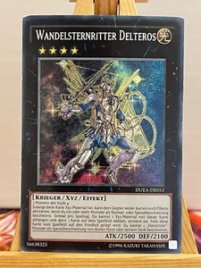 Wandelsternritter Delteros DUEA-DE053 Secret Rare Deutsch EX YUGIOH - Bild 1 von 1