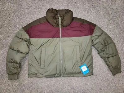 NEW Columbia Pike Lake Cropped Full Zip Omni Heat Jacket Green Womens size XL  - Image 1 of 4