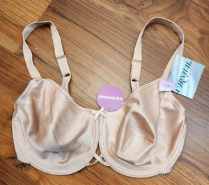 Carnival 515 seamless unlined underwire minimizers bra size 36DD Beige - Picture 1 of 6