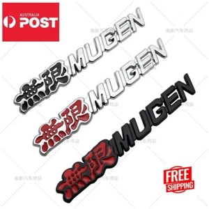 MUGEN 3D Aluminium Chrome Badge Emblem Sticker Decal For Honda - OZ stock - Picture 1 of 12