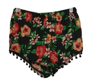 CHASE NEW DESIGN Label Womens Short Floral Holiday Festival Short Shorts Size 12 - Picture 1 of 6