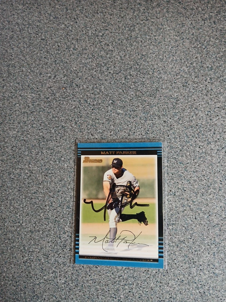 Matt Parker Signed In Person 2002 Bowman Rookie Card - Image 1 of 1