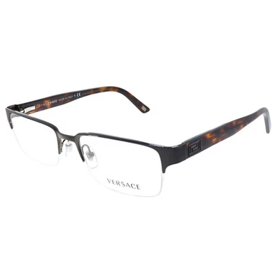 New Versace VE 1184 1269 Brushed Brown Metal Rectangle Eyeglasses 53mm - Image 1 of 3