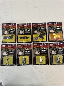 VINTAGE 1992 ERTL BATMAN RETURNS DIE CAST ACTION FIGURES COMPLETE SET OF 8 - Picture 1 of 11