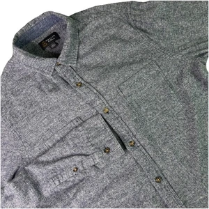 Wallin & Bros Hemd Herren Large Freizeit Knopfleiste Langarm anthrazit grau Tasche - Bild 1 von 12