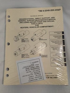 TM Tm9-2540-205-24&P NOS 1984 Manual Heaters, Vehicular Compartment 4 Models - Bild 1 von 4