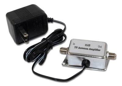 Antenna Signal Amplifier/Adapter (25dB) 50Mhz-860Mhz  Powered - Image 1 of 2