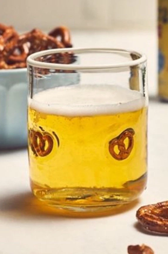 Vaso de jugo Anthropologie Pretzel Icon NUEVO Foto 1 de 1