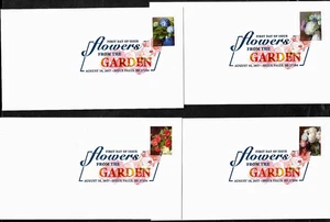 FLOWERS FROM THE GARDEN US 5233-5236 FOREVER STAMP DIGITAL COLORS 1ST DAY COVERS - Picture 1 of 3