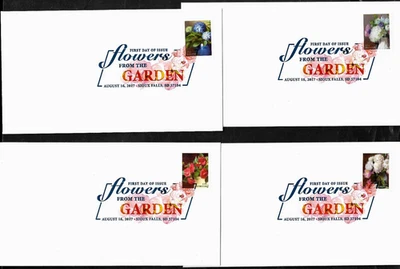 FLOWERS FROM THE GARDEN US 5233-5236 FOREVER STAMP DIGITAL COLORS 1ST DAY COVERS - Image 1 of 3