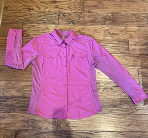 Kuhl Langarmshirt Damen Gr. XL rosa Mountain Grown Knopfleiste Outdoor Wandern - Bild 1 von 10