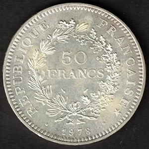 Münze Frankreich - 50 Franken 1978 - Silber 30 g. - Picture 1 of 2
