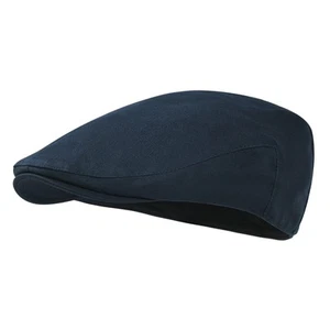 Men's Cotton Ivy Gatsby Newsboy Hat Summer Driving Scally Cap Thin Navy 7 1/4 - Picture 1 of 7
