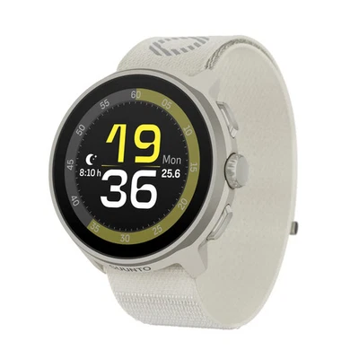 Smartwatch SUUNTO RUN FROST CINZA 46mm pulseira têxtil AMOLED GPS SS051110000 - Imagem 1 de 4
