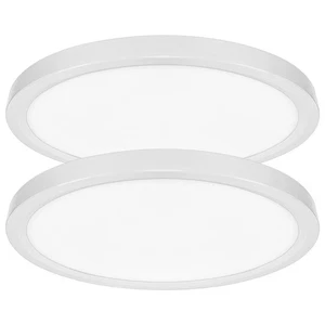 Luxrite 7 Inch LED Flush Mount Ceiling Light 15W 1000LM 5CCT Dimmable 2-Pack - Picture 1 of 7