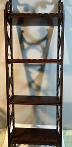 VINTAGE RETICULATED WALL DISPLAY SHELF WITH 4-SHELVES - Picture 1 of 15