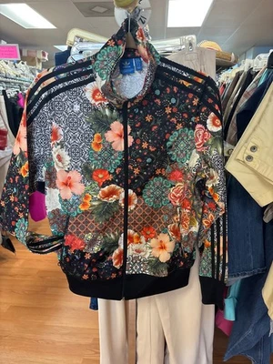 Adidas Originales Jardim Agharta FARM Firebird Pista Chaqueta Floral Talla Mediana Foto 1 de 3