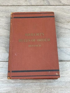 Roberts Rules of Order Revised Parliamentary Law 20th Century Classic - Picture 1 of 8