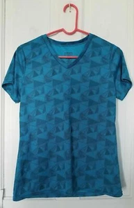 Augusta Sportswear Moisture Management Ladies medium, blue & black v-neck shirt - Picture 1 of 3