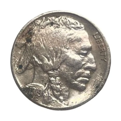 Super Rare! 1919 Buffalo Nickel 5C Doubled Die Obverse Error! Free Shipping! - Image 1 of 4