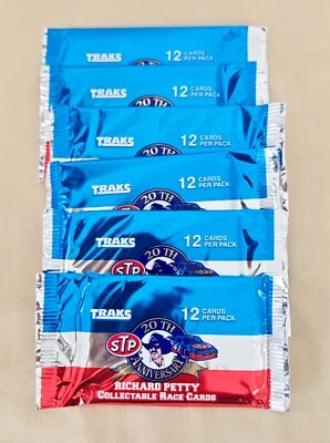 1991 Traks Richard Petty 20th Anniversary Collectable Race Cards 6 Packs Sealed - Image 1 of 2