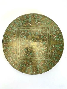 Rompecabezas circular psicodélico vintage Springbok mandala nepalí siglo XVIII 1971 - Imagen 1 de 5