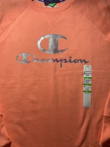 Champion Women’s Large Peach Colored Sweatshirt with Champion Logo on the front - Picture 1 of 5