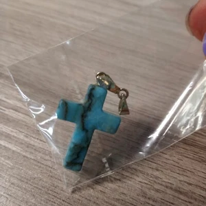 Lot of 20 Semi Precious Stone Cross Pendants Jewelry Jewelry Pendants Easter - Picture 1 of 9