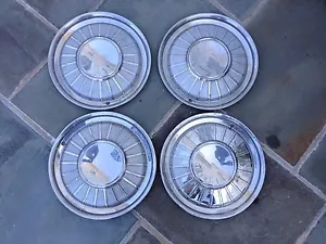 Set of 4 1961 1962 FORD THUNDERBIRD T BIRD HUBCAP WHEEL COVER CENTER CAPS FOMOCO - Picture 1 of 2