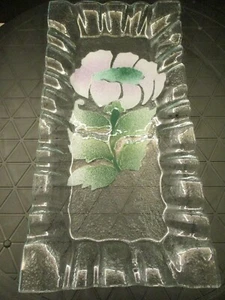 Sydenstricker geblümte Servierplatte in sehr gutem Vintage Zustand, signiert. - Bild 1 von 2