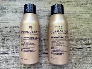 Pureology Nanoworks Gold Shampoo & Conditioner Travel Trial Set 50ml Each - Picture 1 of 2