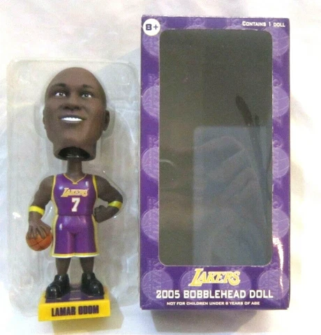 Carl's Jr. 2005 7" Lamar Odom Ceramic BobbleHead Week#1-Brand New! Lakers F Cover