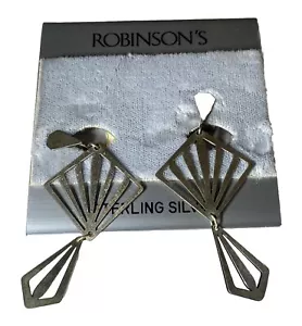 Vintage Robinson’s Sterling Silber Ohrringe Ohrhänger - Bild 1 von 7
