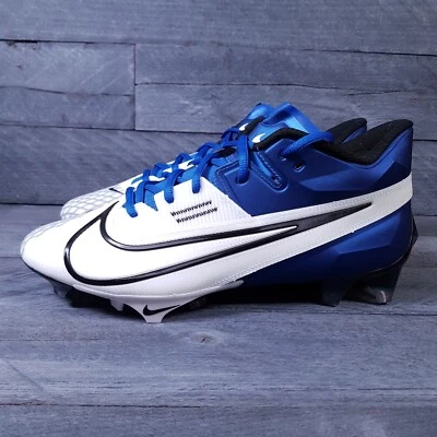NIKE Vapor Edge Elite 360 2 Football Cleats Mens Size 12 Royal Blue White Black - Image 1 of 4