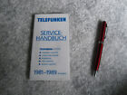 Telefunken Service Handbuch, bersicht Fernseh bis Audio 1981-1989