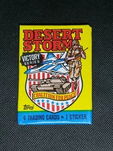 1991 Topps DESERT STORM Victory Series Trading Card Pack UNOPENED MINT  - Picture 1 of 2