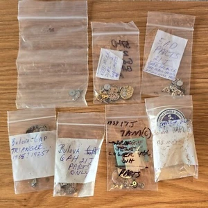 Relojero Bulova Steampunk Vintage 6AP 7AM 21 Joyas Movimiento Piezas WP4 - Imagen 1 de 20