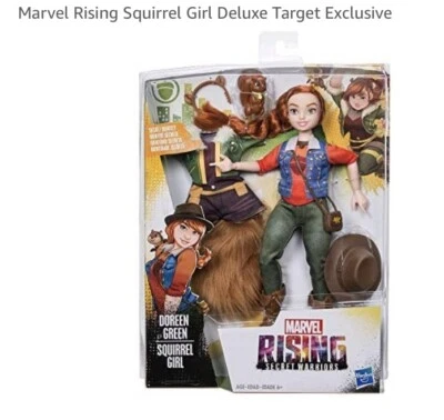 Figura de acción Hasbro Marvel Rising Secret Warriors Doreen verde/chica ardilla Foto 1 de 4