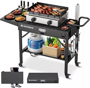 Outdoor Grill Table, Blackstone Griddle Stand, 440lbs Folding Grill Cart, Piz... - Picture 1 of 1