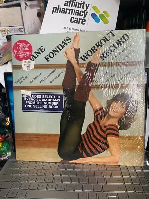 Jane Fonda's Workout Record Vinyl 2 Set LP Record 1981 Columbia In Shrink - Image 1 of 4
