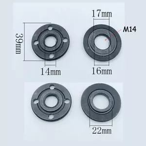 M14 Thread Angle Grinder Flange Nut Set Inner & Outer Metal Lock Nuts Tools 2pcs - Picture 1 of 5