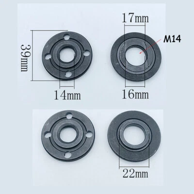 Angle Grinder Flange Nut Set Internal & External Metal Lock Nuts M14 2pcs - Image 1 of 4
