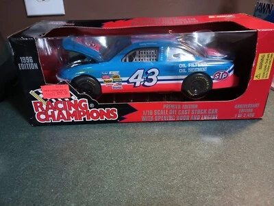 1996 Nascar Racing Champions  Bobby Hamilton #43 STP Petty Anniversary Ed 1/18  - Image 1 of 4