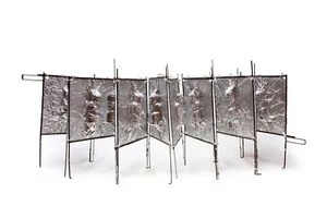 The Twelve Deeds of a Buddha, Folding Metalwork Sculpture Art By Conrado Maleta - Picture 1 of 10